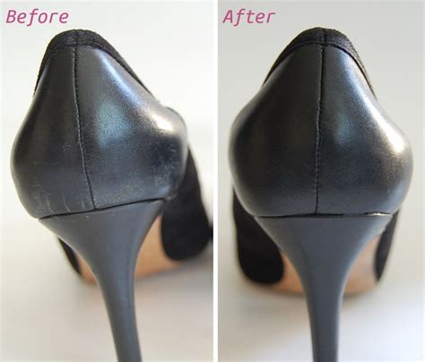 how to repair scuffed heels.